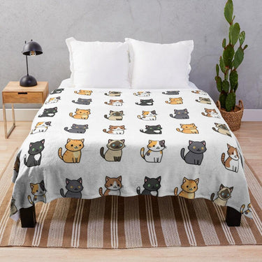 Oh, My Cat! Throw Blanket Blankets KittyNook Cat Company Style 1 S (100x130cm)